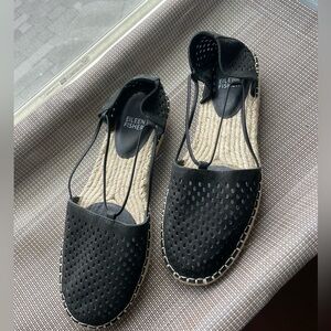 Eileen Fisher Black Sandals Size 8.5W